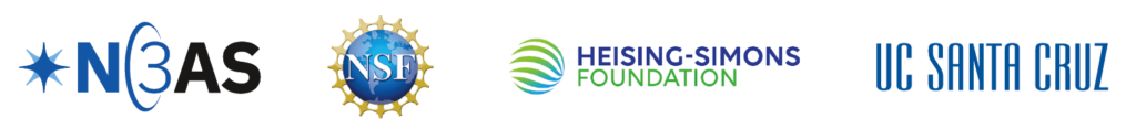 Logos: N3AS, NSF, Heising-Simons Foundation, UC Santa Cruz